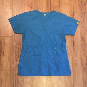 Aqua Scrub Top
